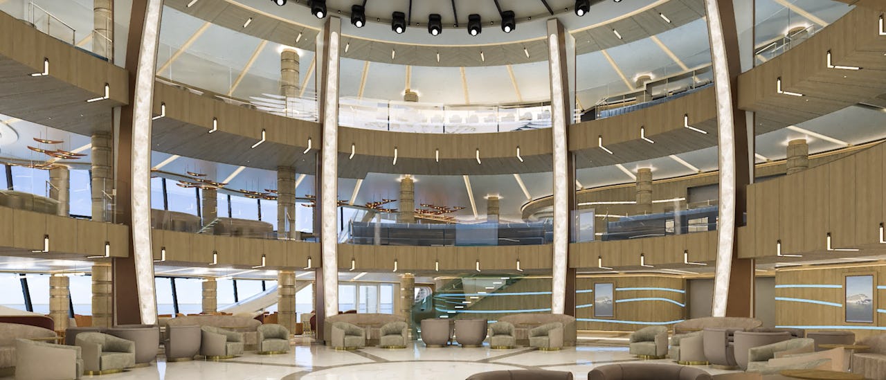 Piazza - hjertet af skibet er inspireret af Europas torve